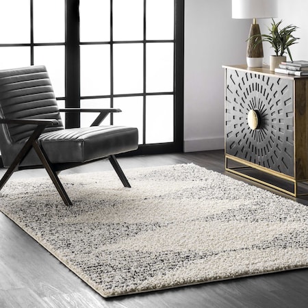 Nuloom Scarlette Abstract Diamond Shag Area Rug 6ft GCDX09A-S606